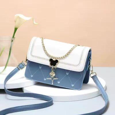 👜 MUSEUM | Dreamlike Reconstruction: Starry Sea Fantasy Series Color Block Diamond Pattern Crossbody Bag