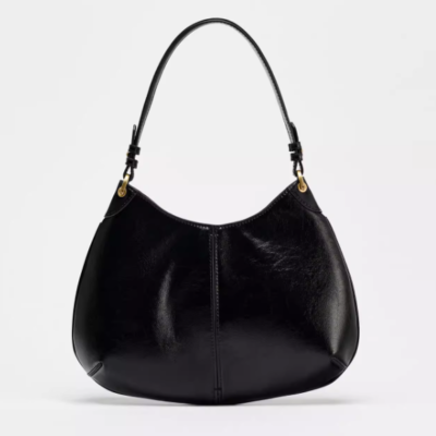 👜 MUSEUM | Artistic Charm: Women's Versatile Commuting Black Oval Metal-Accented Underarm Single-Shoulder Tote Bag