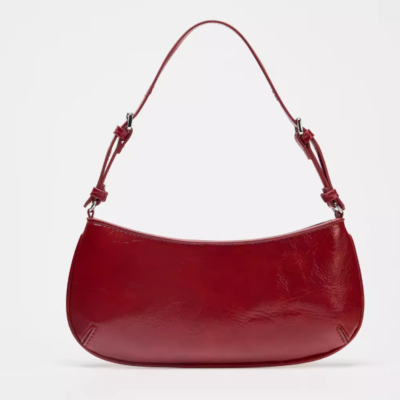 👜 MUSEUM | Artistic Charm: Minimalist Casual Red Fashion Versatile Commuter Single-Shoulder Underarm Bag with Patterned Texture Trendy